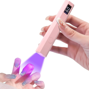Handheld Nail Line Light Small Portable Nail Storage  Cordless Mini UV Nail Lamp (Portable Gel Nail Dryer)